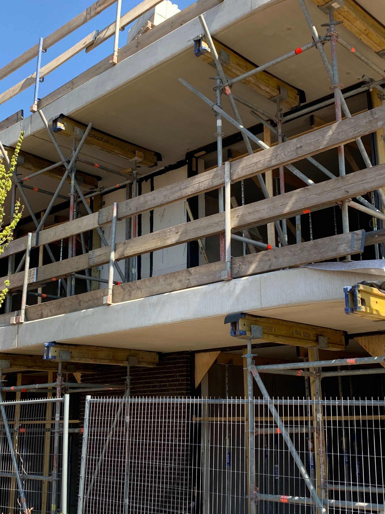 Bouwproject met balkonnen